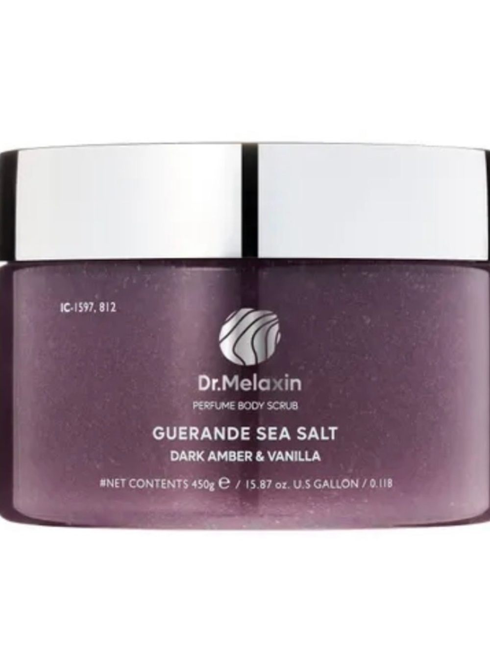 Dr. Melaxin Guerande Sea Salt Body Scrub - Dark Amber & Vanilla, Deep Plum